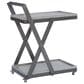 Linon Home Decor Ember Bar Cart in Pebble Gray and Pewter, , large