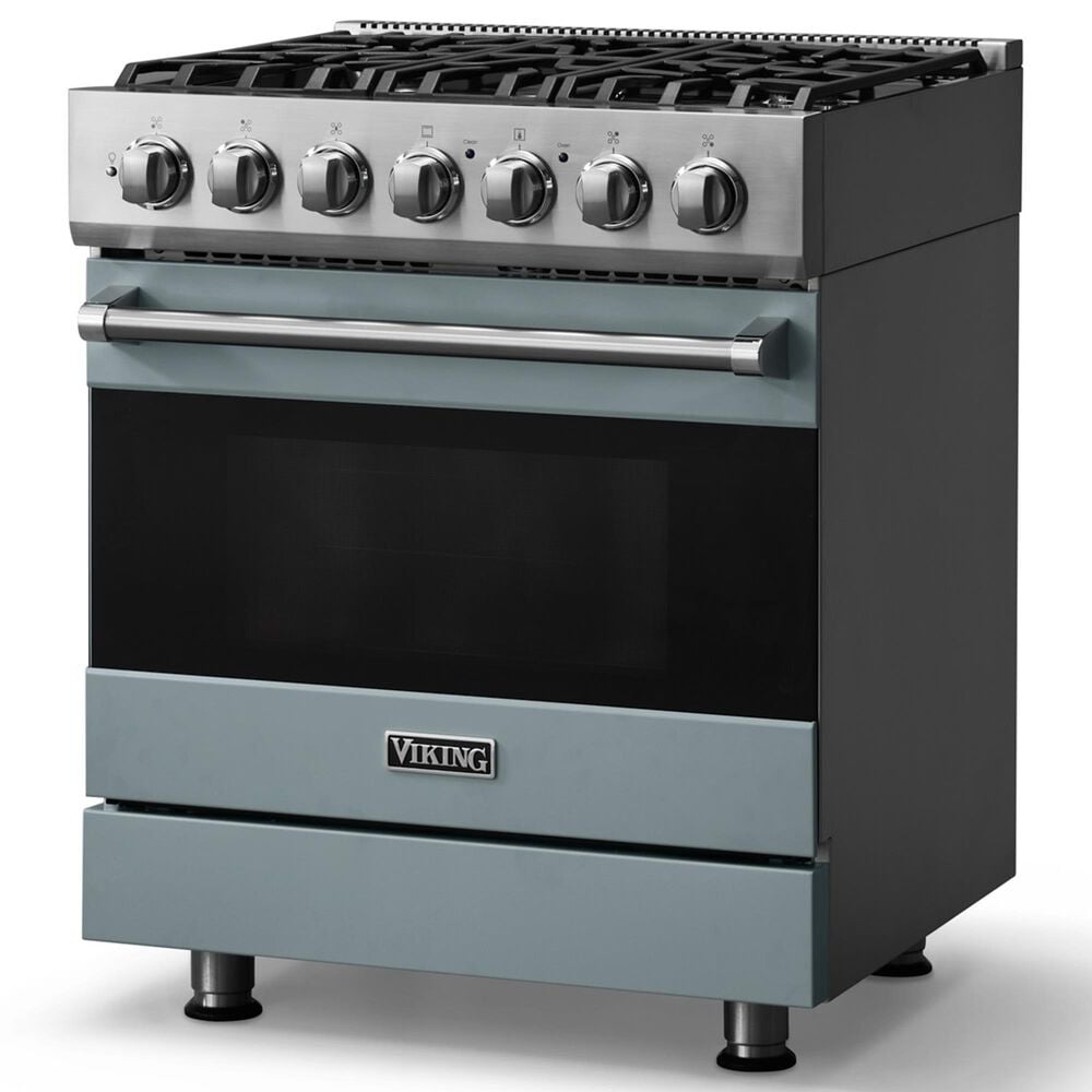 Viking Range 3 Series 30" Self-Cleaning Dual Fuel Range in November Sky, , large