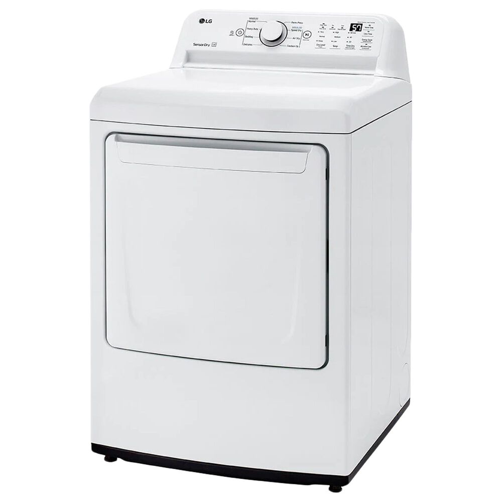 LG 7.3 Cu. Ft. Ultra Large Capacity Electric Dryer with Sensor Dry Technology in White, , large
