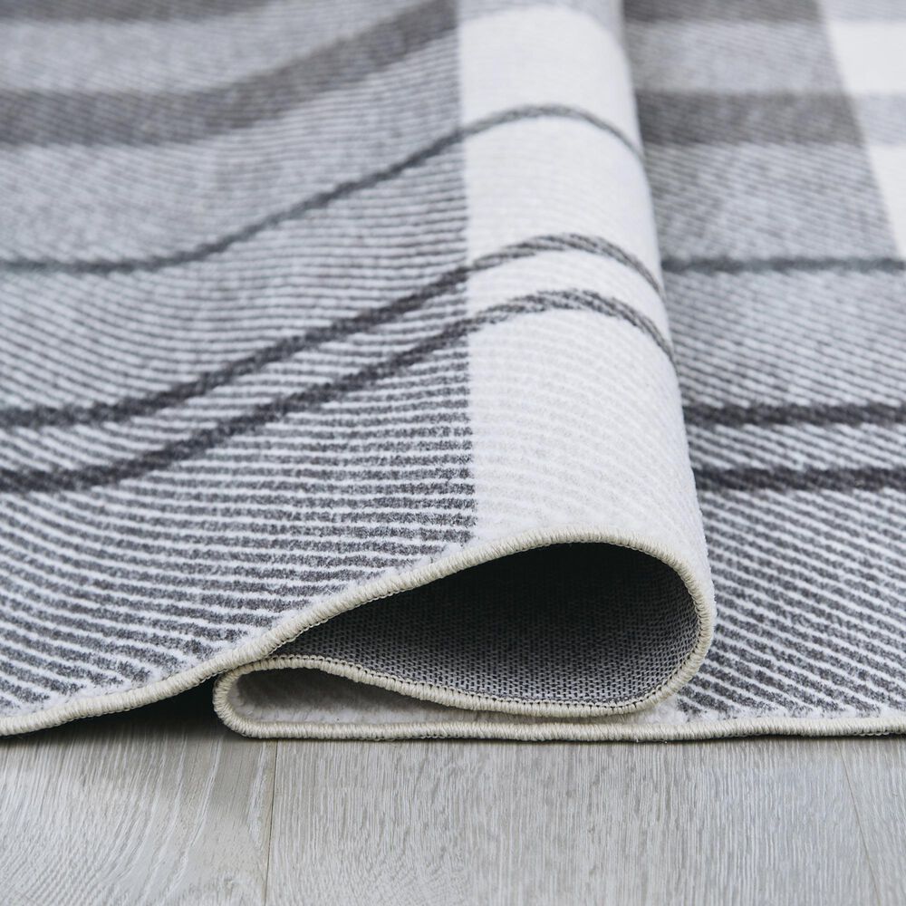Ashley Kaidlow 7&#39;7&quot; x 9&#39;8&quot; Gray and Cream Area Rug, , large