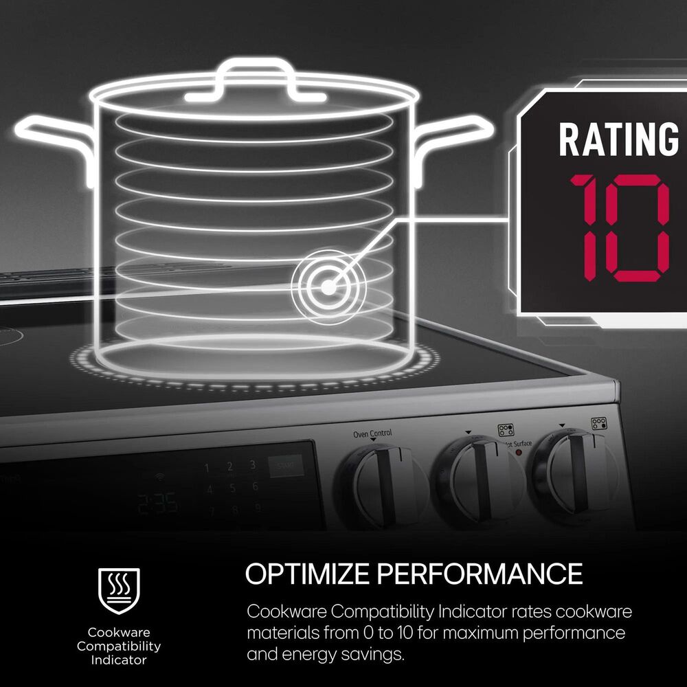 LG 36&quot; Smart Induction Cooktop with UltraHeat Element in Black, , large