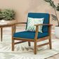 Hearth and Haven Perla Patio Club Chair with Cushions in Blue, , large