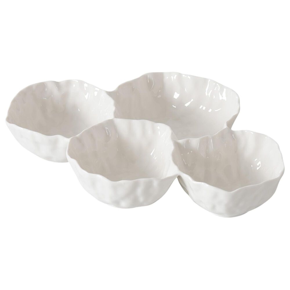 Pampa Bay Willow 4-Section Server in White, , large