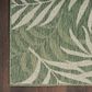 Nourison Garden Oasis GOA01 Green and Ivory 5" x 7" Indoor/Outdoor Area Rug, , large