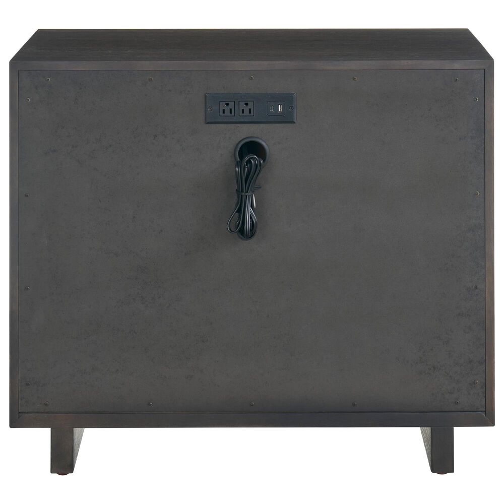 Furniture Worldwide Modern 3-Drawer Nightstand in Sable with Outlets and USB Ports, , large