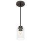 Hunter Hartland 19013 1-Light Mini Pendant in Noble Bronze, , large