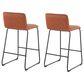 Lumisource Casper Counter Stool in Camel/Black (Set of 2), , large