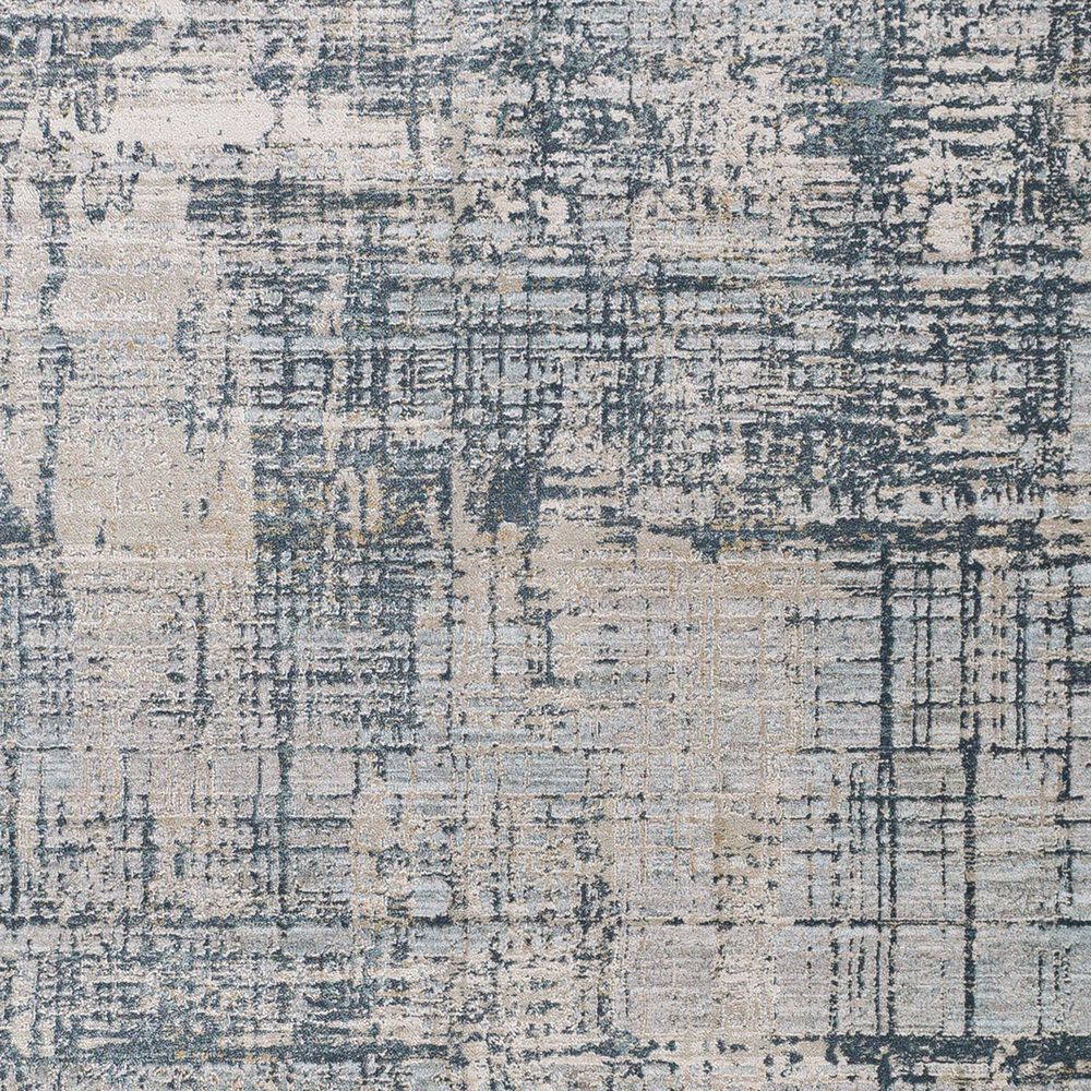 Surya Brunswick 5&#39;3&quot; Round Pale Blue, Dusty Sage, Olive, Teal, Taupe, Light Gray, White and Navy Area Rug, , large