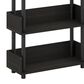 HOMLUX Turn-N-Tube 3-Tier Open Display Storage Bookshelf in Espresso, , large