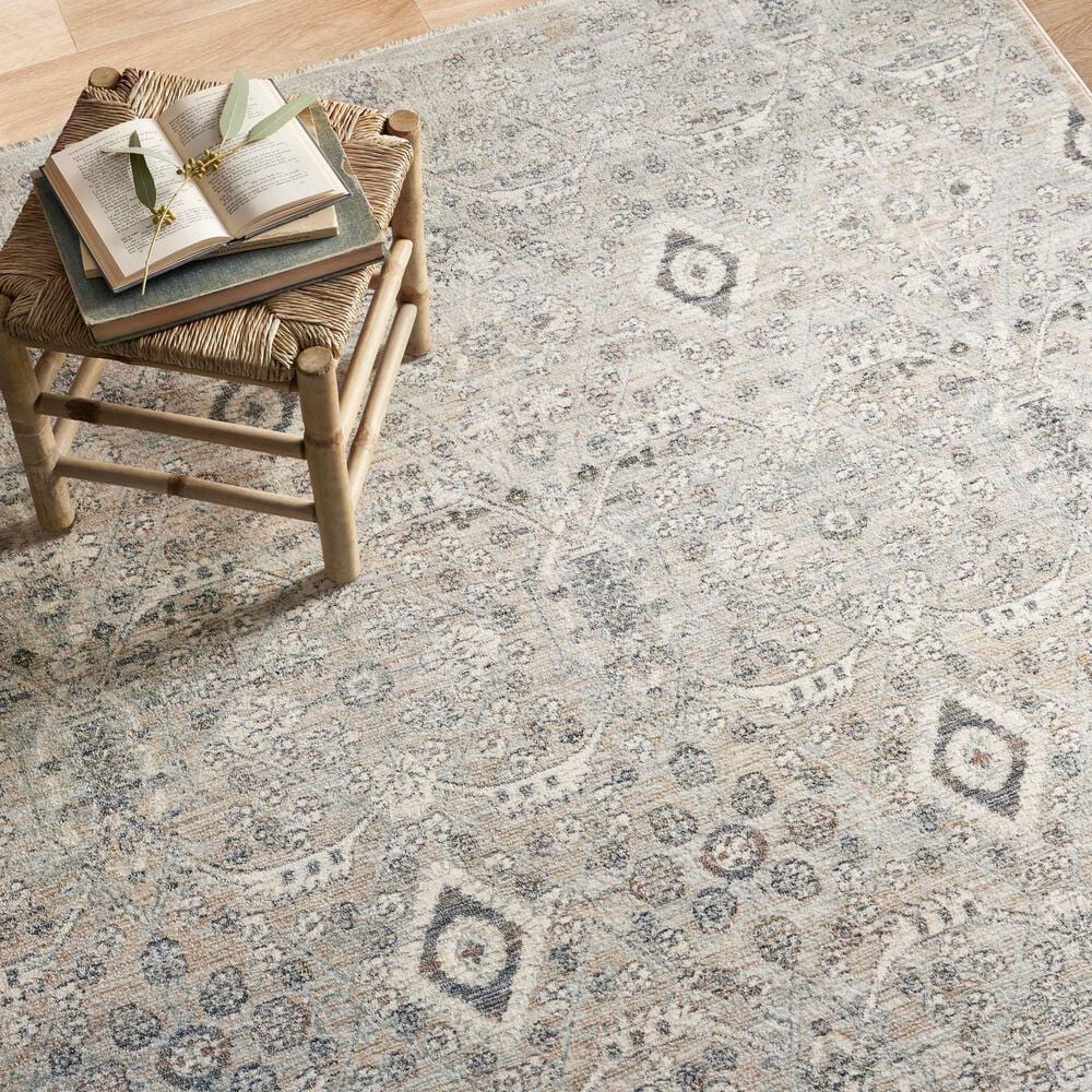 Amber Lewis x Loloi Zuma 9&#39;6&quot; x 13&#39;1&quot; Silver and Sky Area Rug, , large