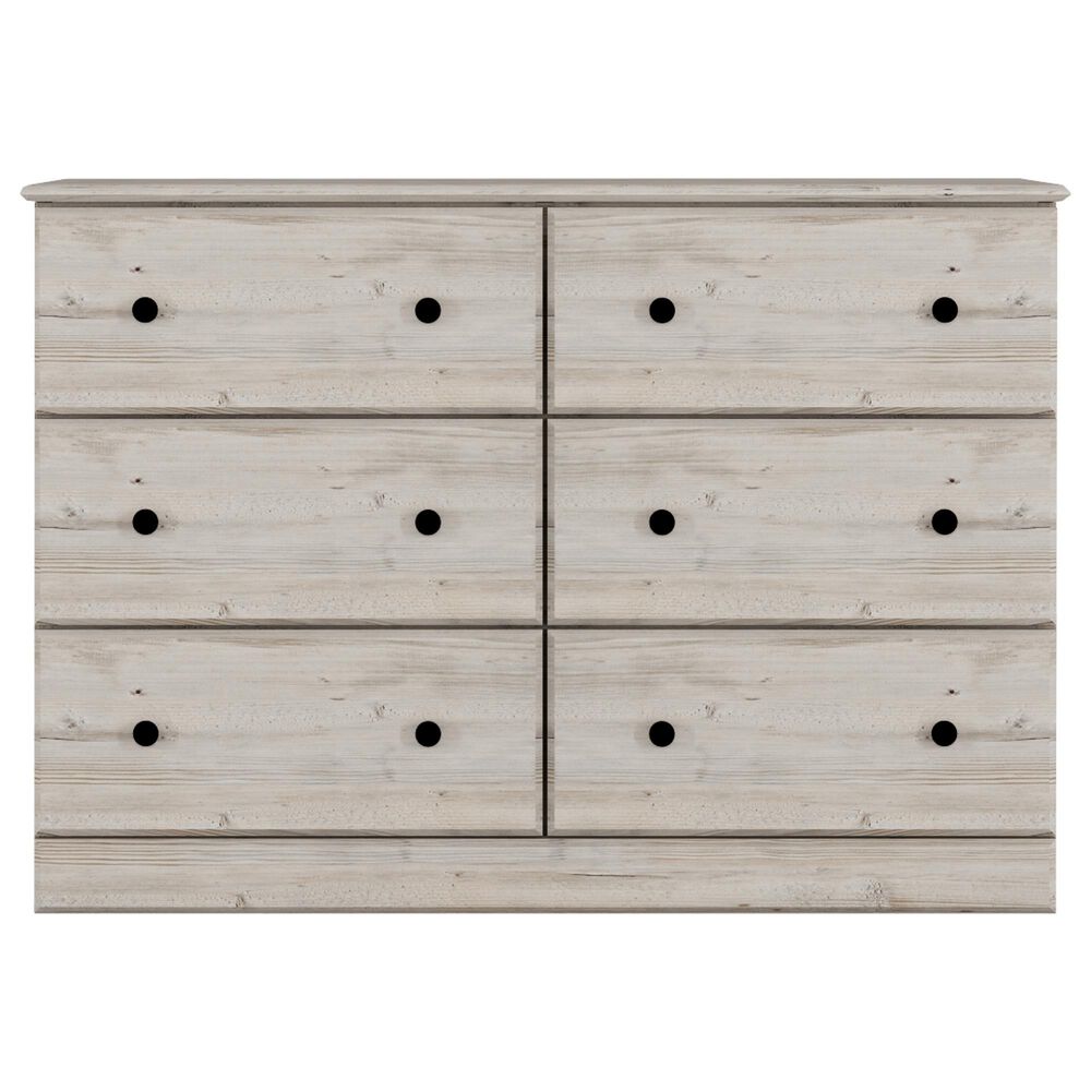 Lemoore Essentials 45" 6-Drawer Dresser Only in Frosted Pine, , large