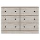 Lemoore Essentials 45" 6-Drawer Dresser Only in Frosted Pine, , large