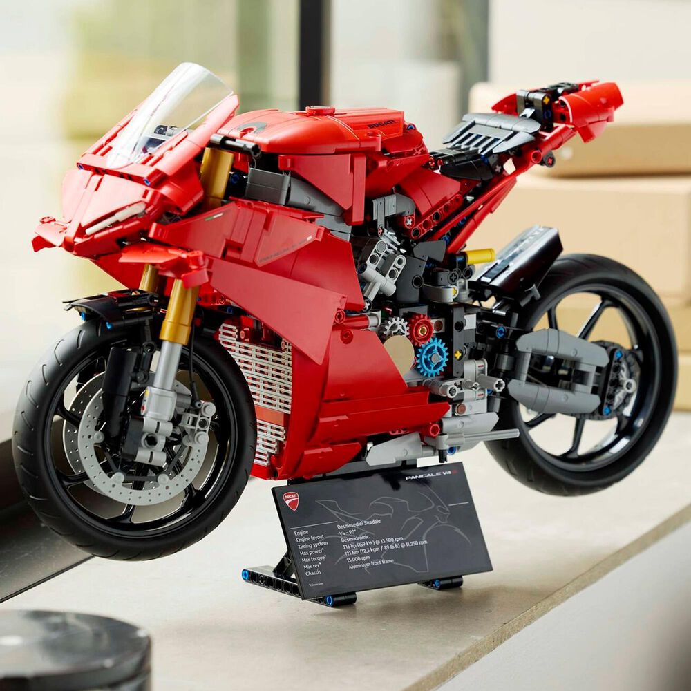 LEGO Ducati Panigale V4 S Motorcycle Building Set in Red, , large