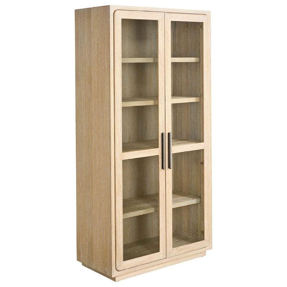 Furniture Worldwide Modern 2-Door Display Cabinet in Light Desert, , large