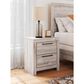 Ashley Broachmyn 2 Drawer Nightstand in Light Gray, , large