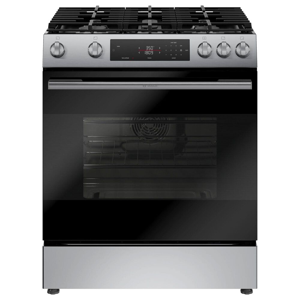 Bosch 100 Series 5.8 Cu. Ft. Freestanding Gas Range in Stainless Steel, , large