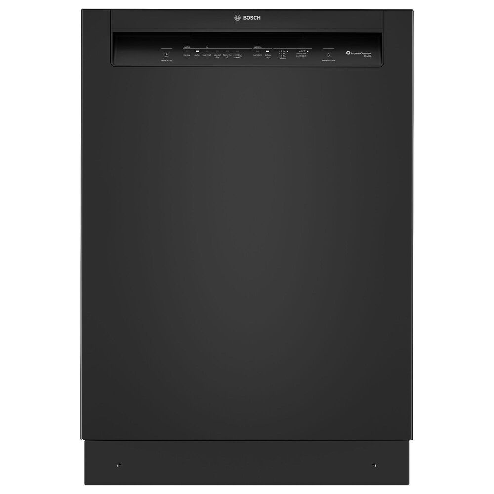 Bosch 300 Series 24" Built-In Recessed Handle Dishwasher with 8 Wash Cycles in Black, , large