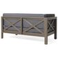 Hearth and Haven Brava Outdoor Corner Bench with Coffee Table in Dark Gray, , large