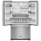 KitchenAid 20 Cu. Ft. French Door Refrigerator in Stainless Steel, , large
