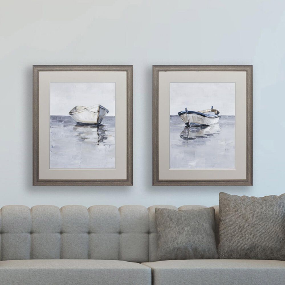 Propac &quot;Boat on the Horizon&quot; Wall Art in Gray &#40;Set of 2&#41;, , large