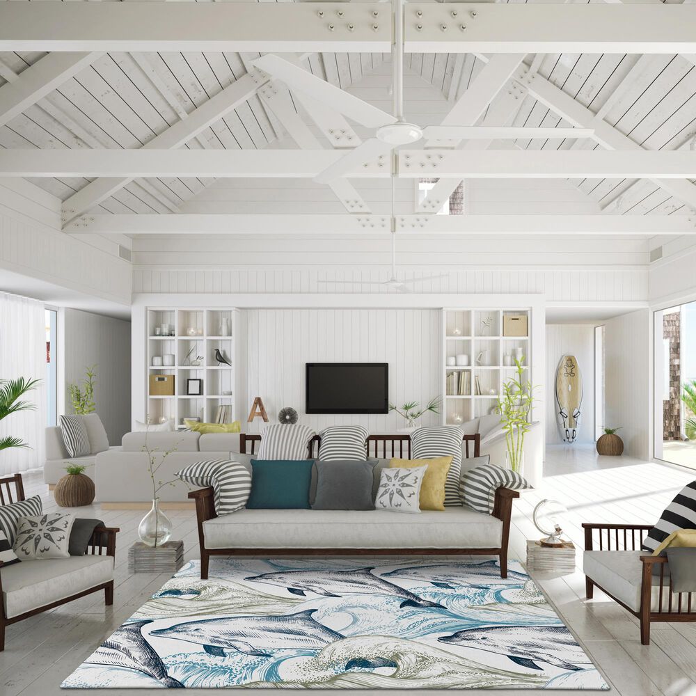 Dalyn Rug Company Harbor HA10 10&#39; x 14&#39; Ivory Indoor/Outdoor Area Rug, , large