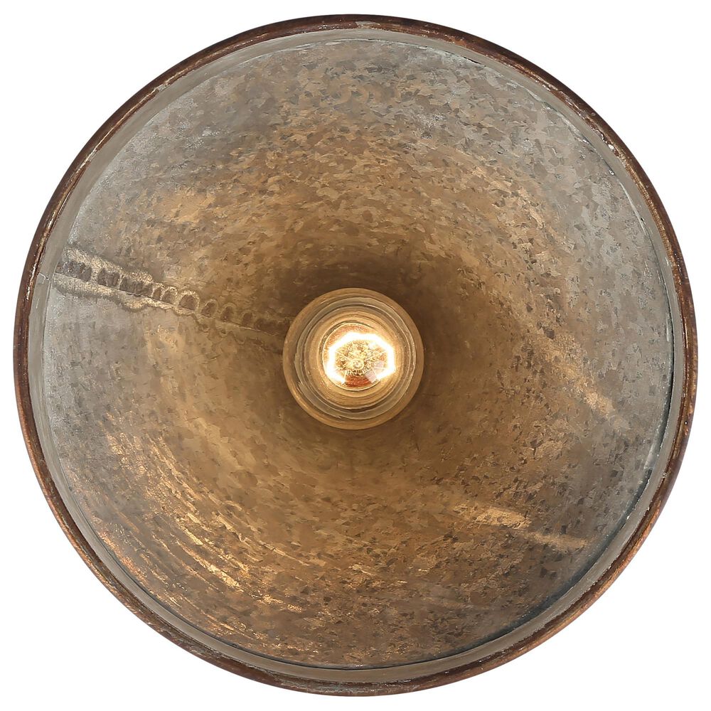 Golden Lighting Jasper 1-Light Pendant in Antique Black and Weathered Gold, , large