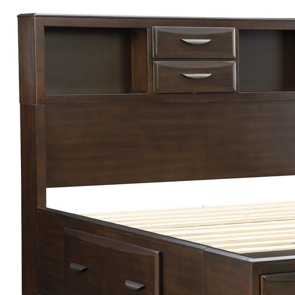 Ashley Vanmore Queen Storage Bed in Dark Brown, , large