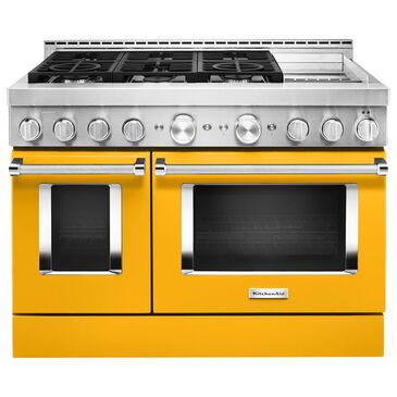 KitchenAid 6.3 Cu. Ft. Freestanding Gas Range with Griddle in Yellow Pepper, , large
