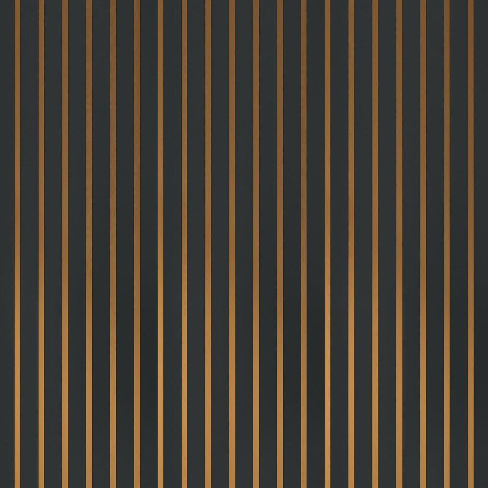 Paramount Matte Black and Bronze 11.8" x 109" Wall Panel, , large