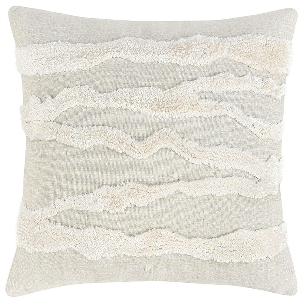Classic Home ST Passage 22" x 22" Throw Pillow in Ivory, , large