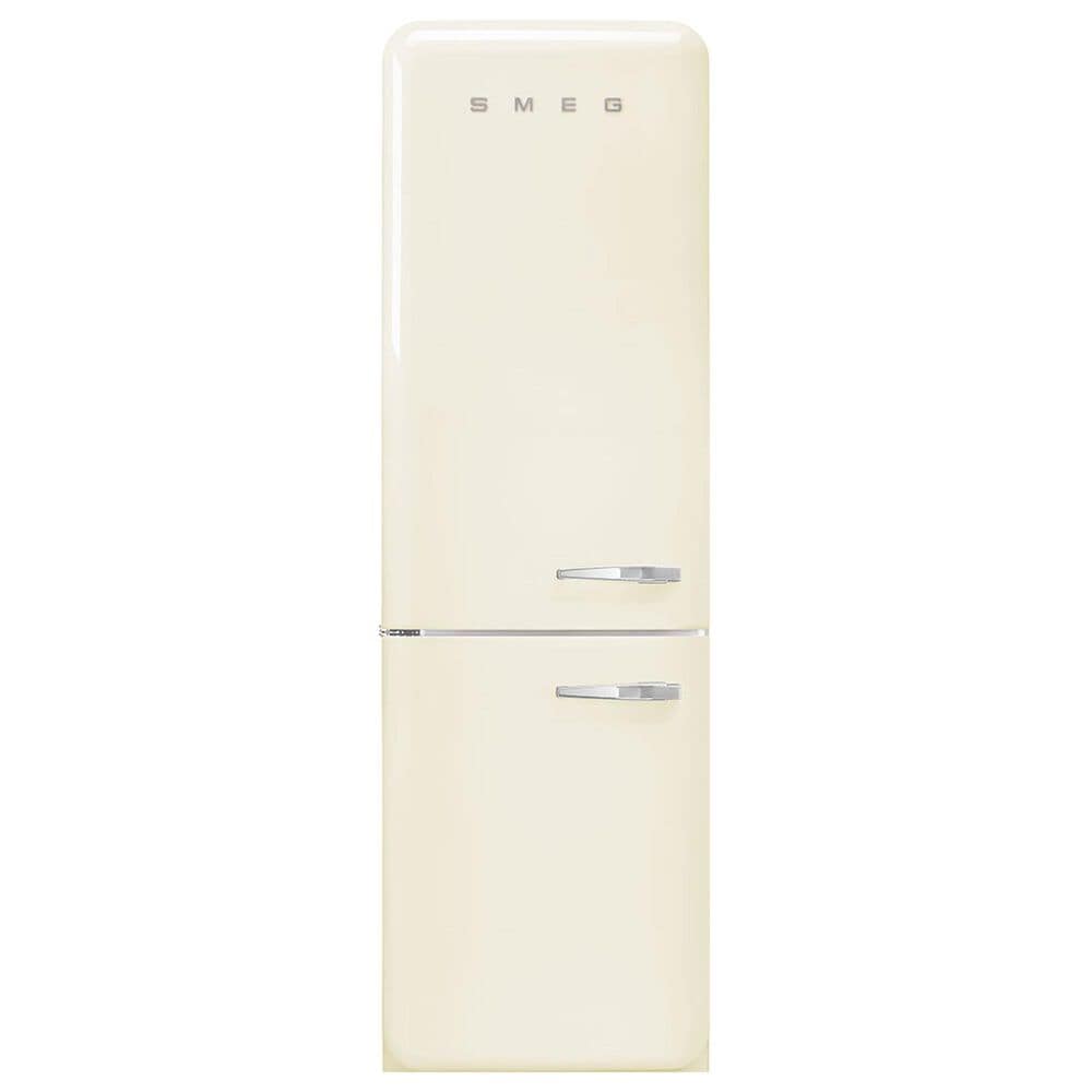 SMEG 11.69 Cu. Ft. Retro Freestanding Bottom Mount Refrigerator with Left Hinge in Cream, , large