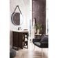 James Martin Vanities Alicante 24" Single Bathroom Vanity in Mid Century Acacia and Matte Black with 5 cm White Glossy Resin Top and Rectangular Sink, , large