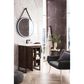 James Martin Vanities Alicante 24" Single Bathroom Vanity in Mid Century Acacia and Matte Black with 5 cm White Glossy Resin Top and Rectangular Sink, , large