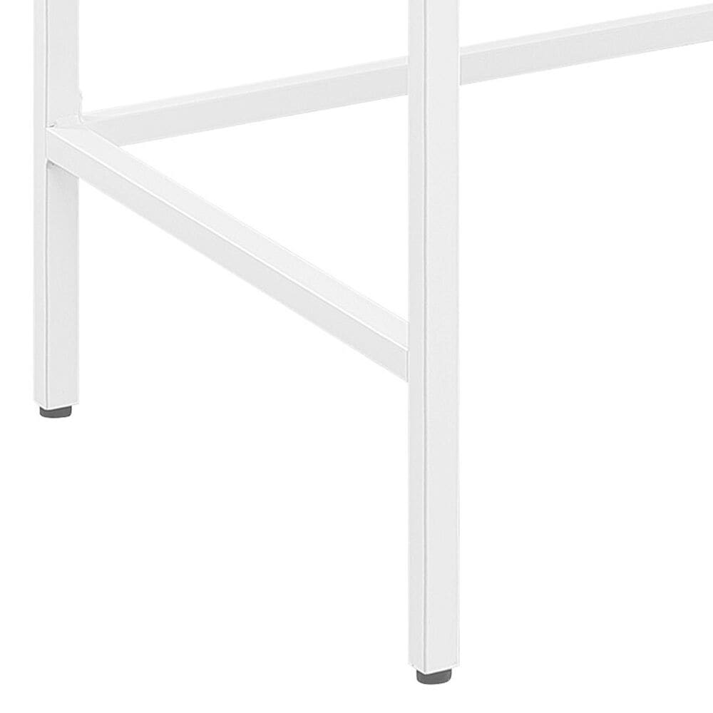 Valor Living Contempo Writing Desk with Shelf Hutch in White Oak and White, , large