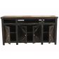 Meximuebles Oregon 70" TV Console in Black Distress, , large