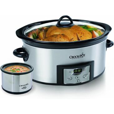 Crock-Pot 6-Quart Oval Programmable Slow Cooker wiith Dipper, , large