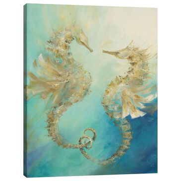 Lumaprints Seahorses in Love 201 24" x 18" Wall Art in Multicolor, , large