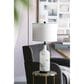 A&B Home Sarris Swirl Table Lamp in Gray and White, , large