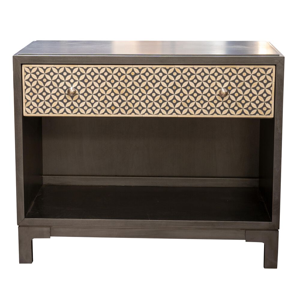 Vanguard Furniture Barnes 1 Drawer Nightstand in Harrison Gray, , large
