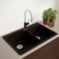Blanco Diamond 33" 60/40 Double Bowl Dual Mount Kitchen Sink in Cafe, , large