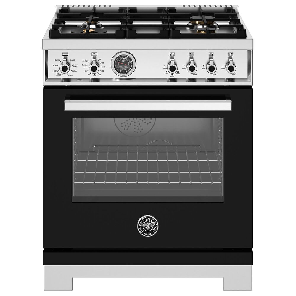 Bertazzoni Professional 4.6 Cu.Ft. Dual Fuel Range in Nero Matt, , large
