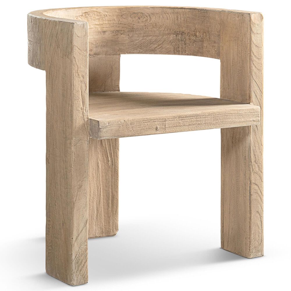 Jennifer Taylor Home Soren Arm Dining Chair in Heritage Light Natural Brown, , large