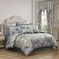 Royal Court Lorenzo 3-Piece Full/Queen Comforter Set in Blue and Cream, , large