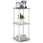 HOMLUX 2-Tier End Table in Sonoma Oak and White (Set of 2), , large