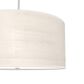 Hunter Solhaven 4-Light Mini Pendant with Bleached Alder Shade in Brushed Nickel, , large