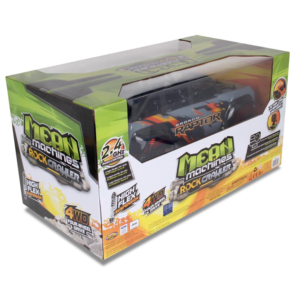 Mean Machines Ford Bronco Raptor - Radio Control Xtreme Rock Crawler Toy Vehicle, , large