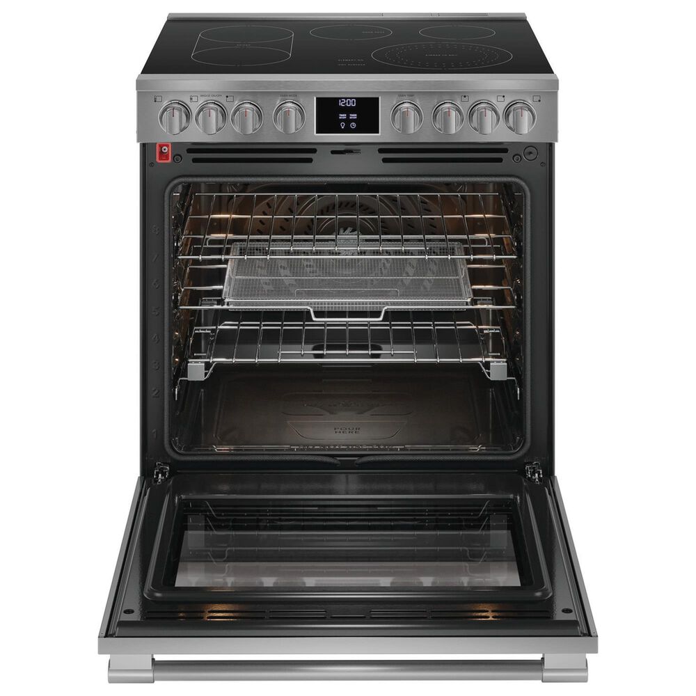 Frigidaire Professional 2-Piece Kitchen Package with 6.2 Cu. Ft. Electric Range and 1.9 Cu. Ft. Over-The-Range Microwave in Stainless Steel, , large