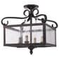 Golden Lighting Valencia 4-Light Pendant in Fired Bronze, , large