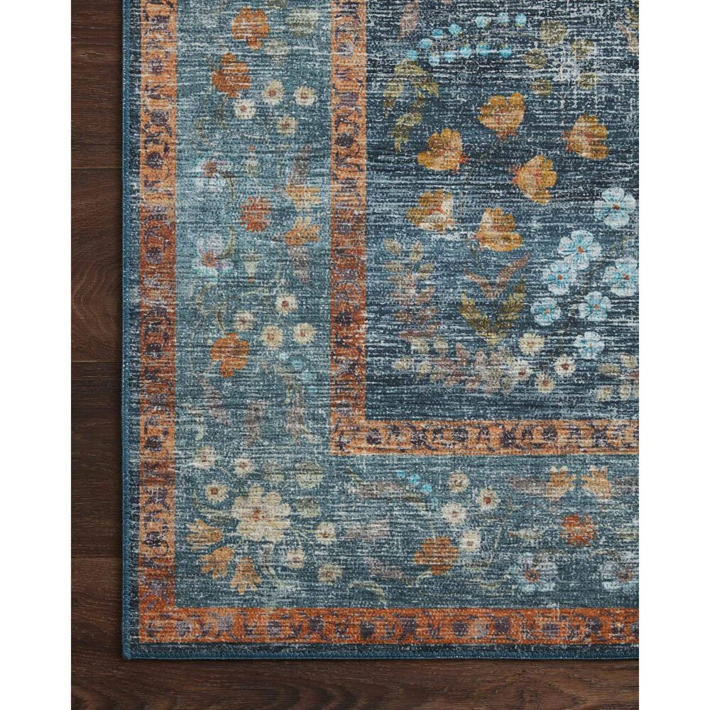 Rifle Paper Co. Palais 7&#39;6&quot; x 9&#39;6&quot; Navy Area Rug, , large