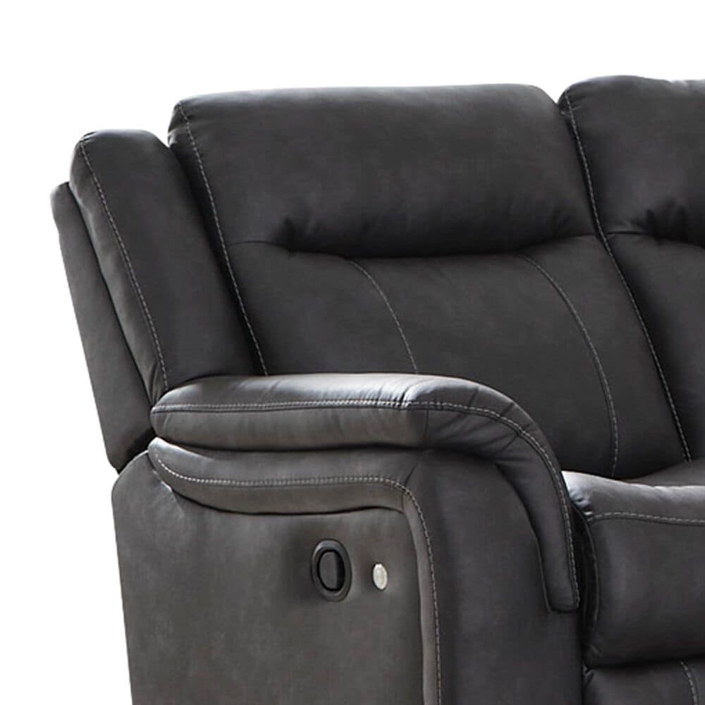 Ashley Sultan Meadow 2-Piece Manual Reclining Sectional in Carbon, , large